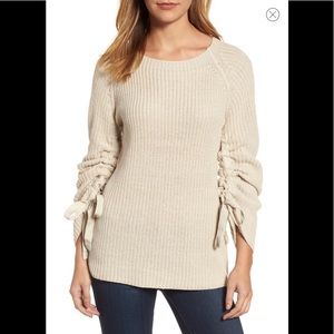 RD Style Tie Sleeve Sweater, XS